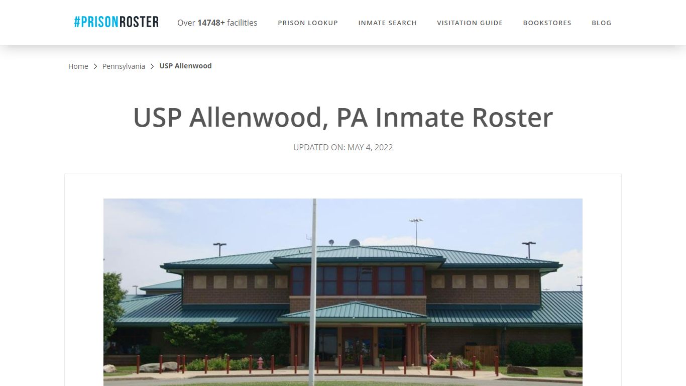 USP Allenwood, PA Inmate Roster - Nationwide Inmate Search